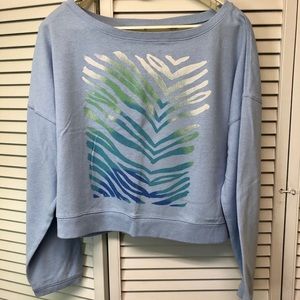 Victoria’s Secret Pink Crop Sweatshirt. Size L.